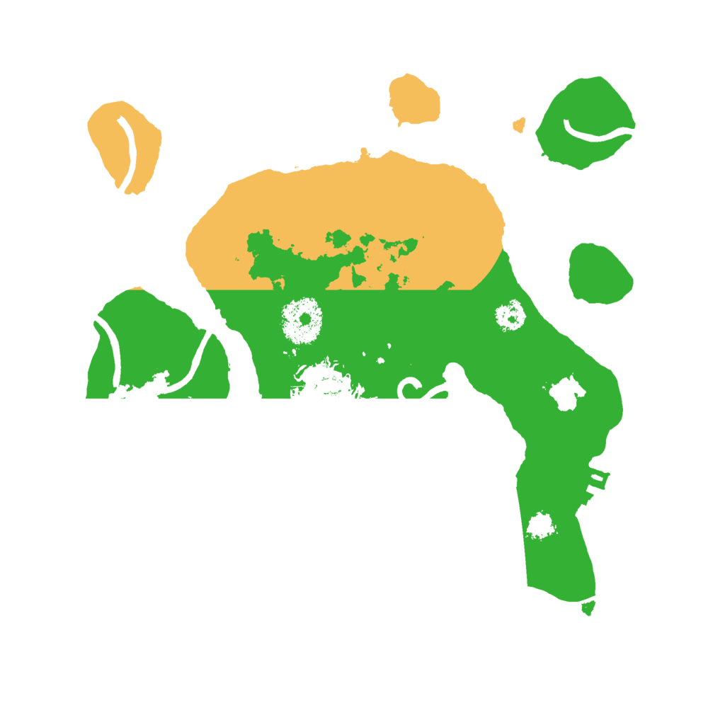 Biome Rust Map: Procedural Map, Size: 2500, Seed: 223349