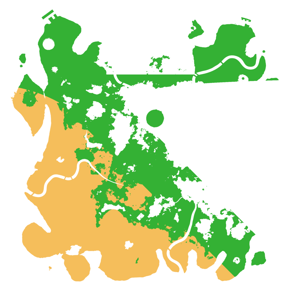 Biome Rust Map: Procedural Map, Size: 4500, Seed: 6278398
