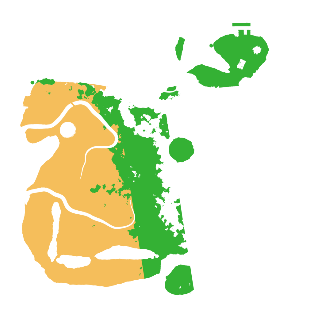 Biome Rust Map: Procedural Map, Size: 3500, Seed: 6360224