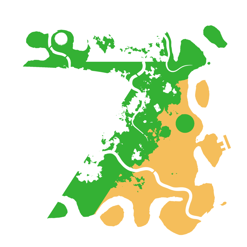 Biome Rust Map: Procedural Map, Size: 3500, Seed: 955567
