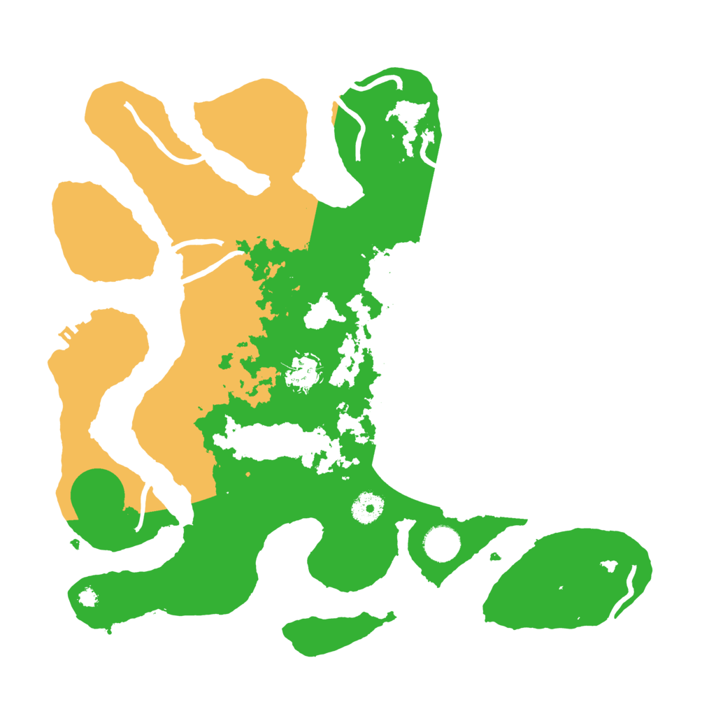 Biome Rust Map: Procedural Map, Size: 3500, Seed: 5006073