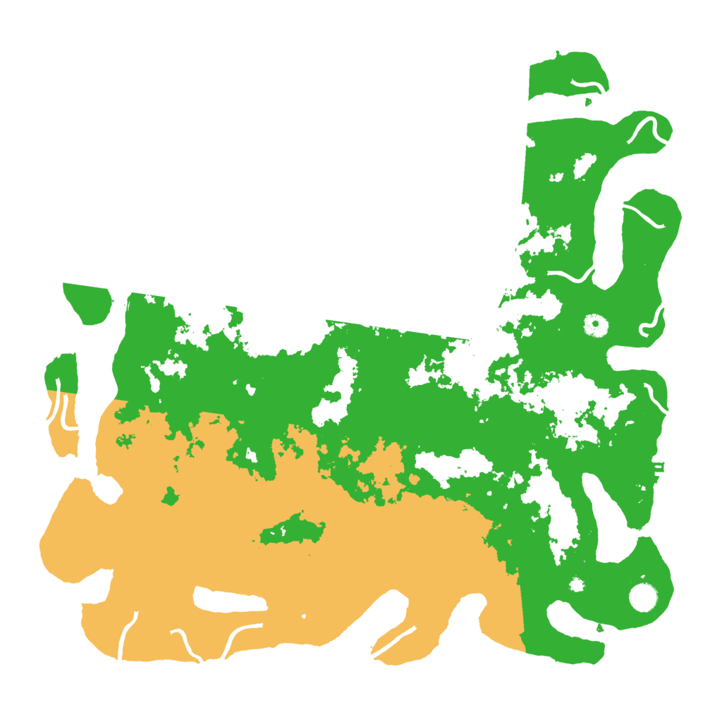 Biome Rust Map: Procedural Map, Size: 4500, Seed: 4290755