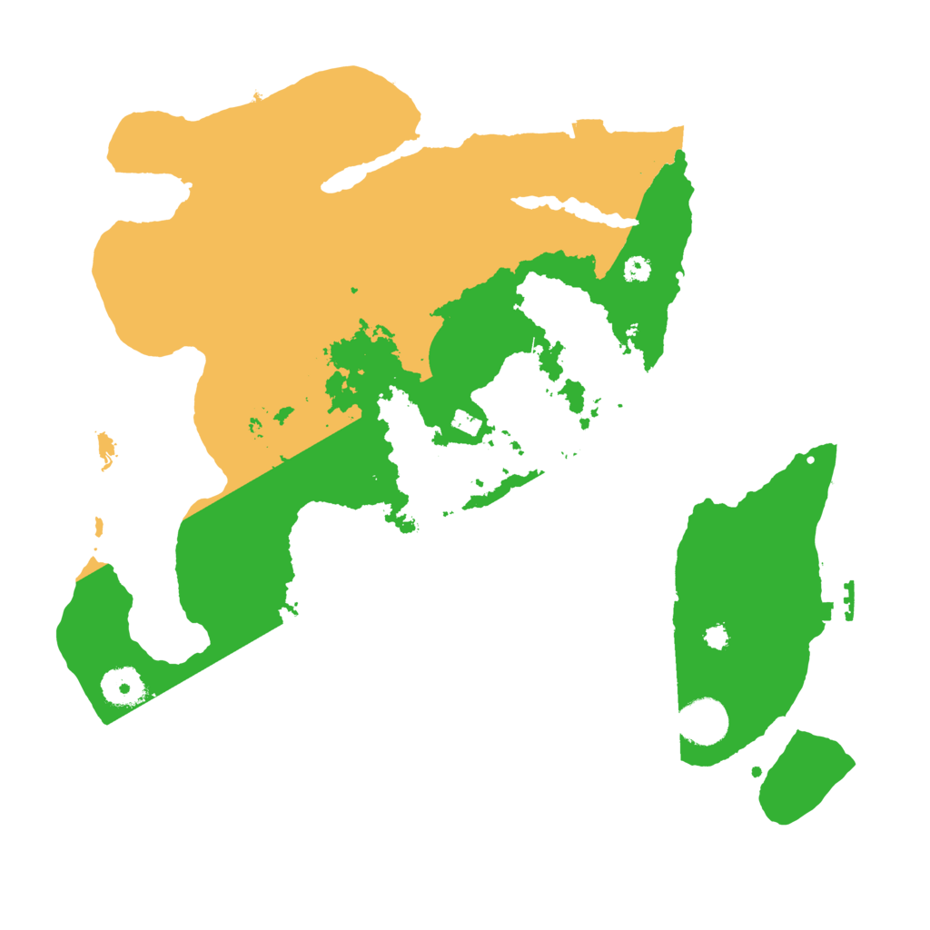 Biome Rust Map: Procedural Map, Size: 3500, Seed: 3304672
