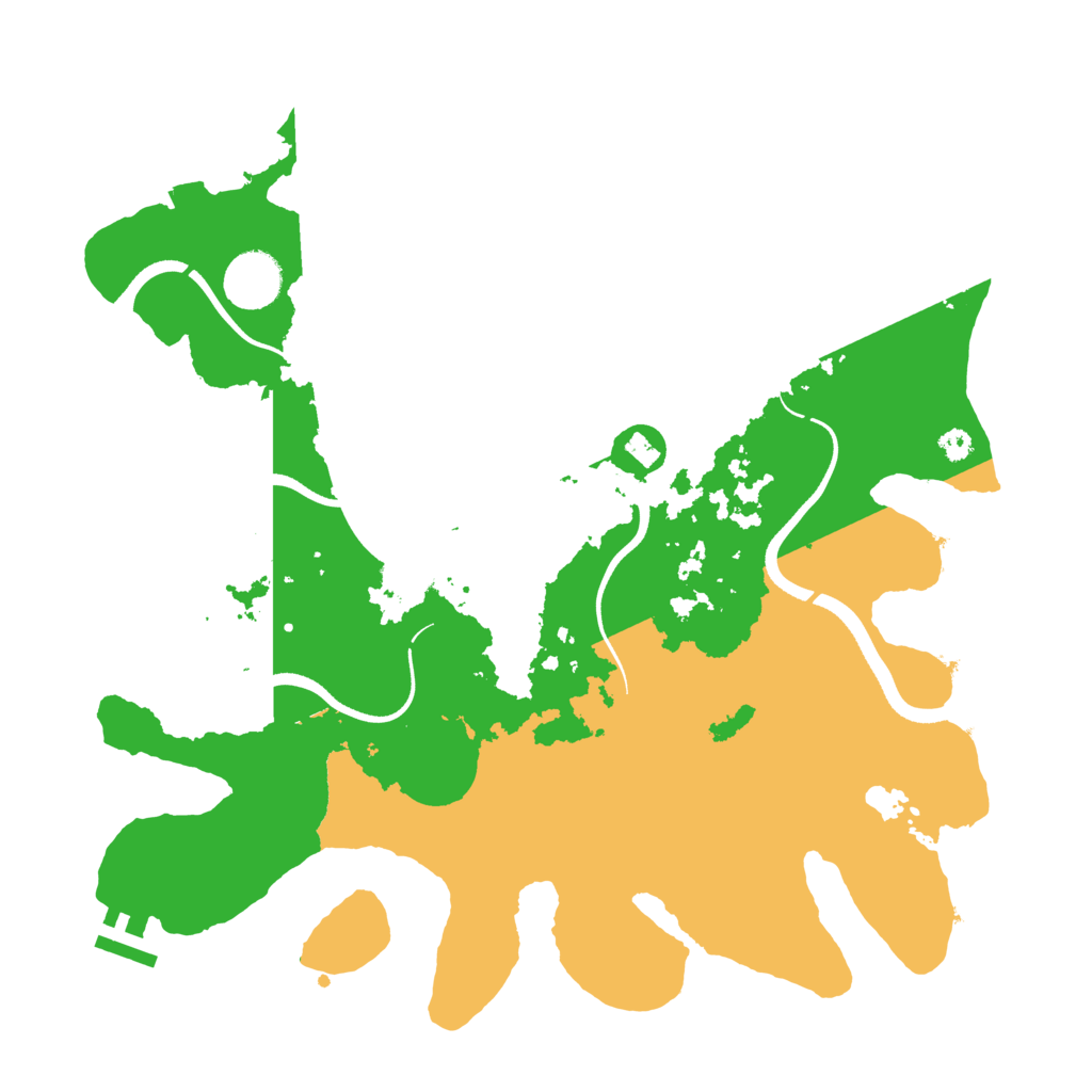 Biome Rust Map: Procedural Map, Size: 3500, Seed: 3610592