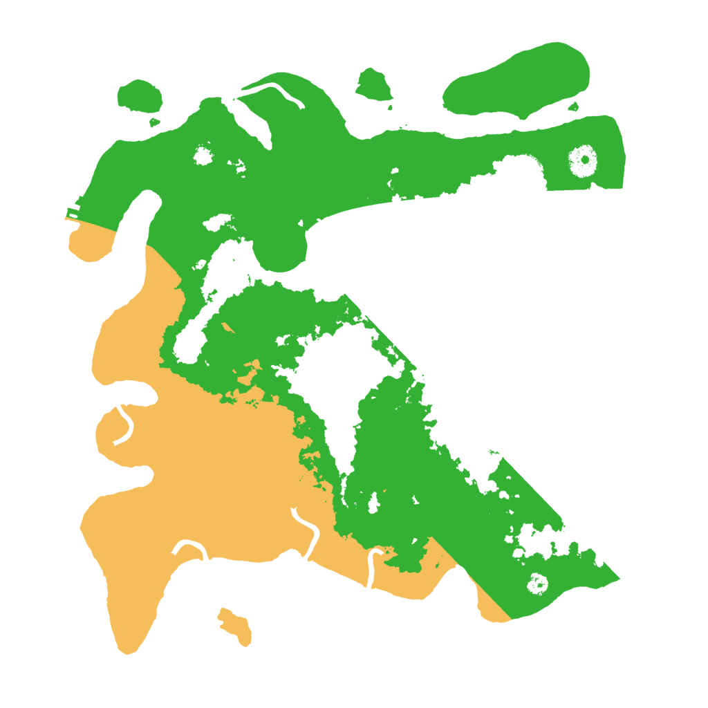 Biome Rust Map: Procedural Map, Size: 3500, Seed: 3112513