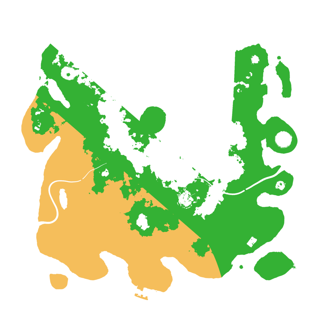 Biome Rust Map: Procedural Map, Size: 3500, Seed: 312058