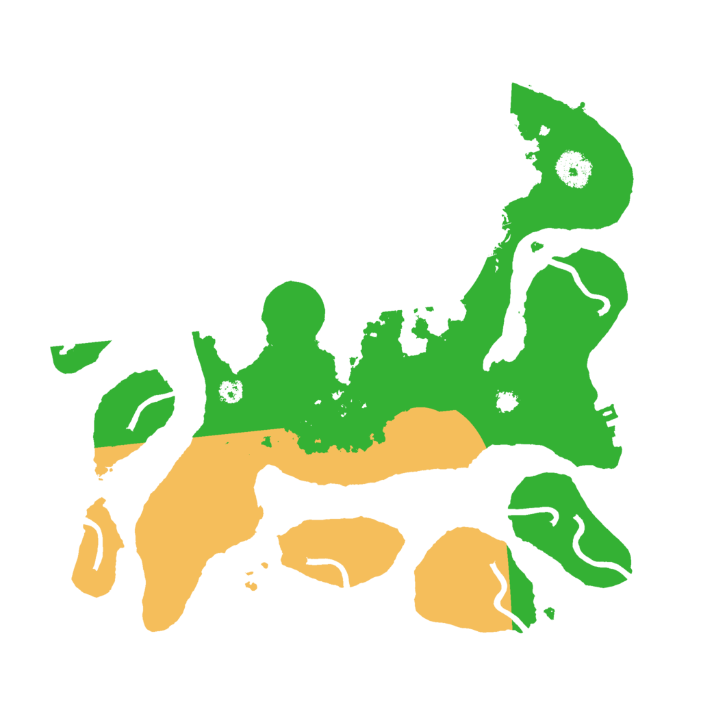 Biome Rust Map: Procedural Map, Size: 3000, Seed: 321123