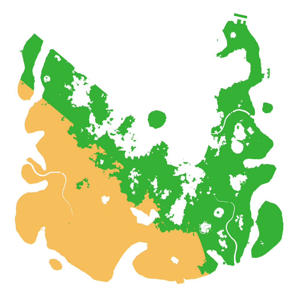 Biome Rust Map: Procedural Map, Size: 4500, Seed: 2984732