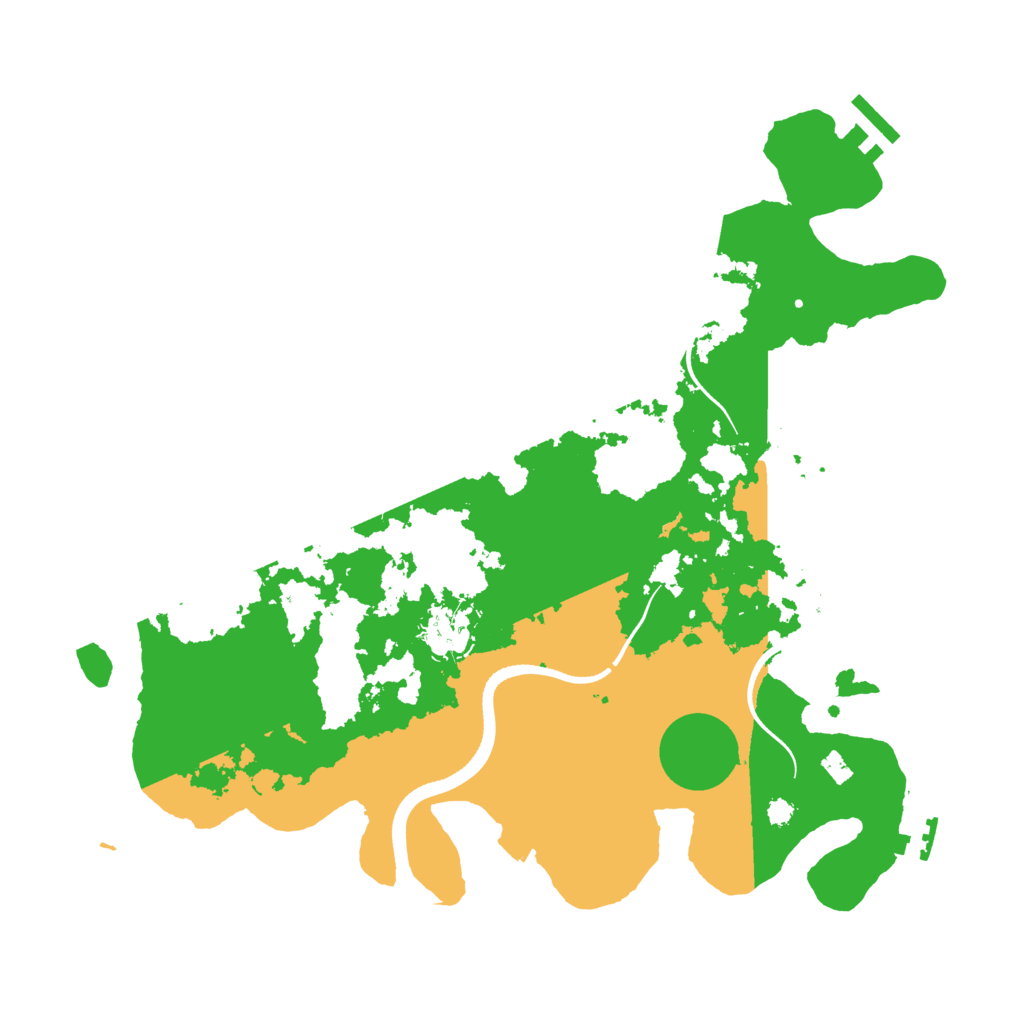 Biome Rust Map: Procedural Map, Size: 3500, Seed: 469376288
