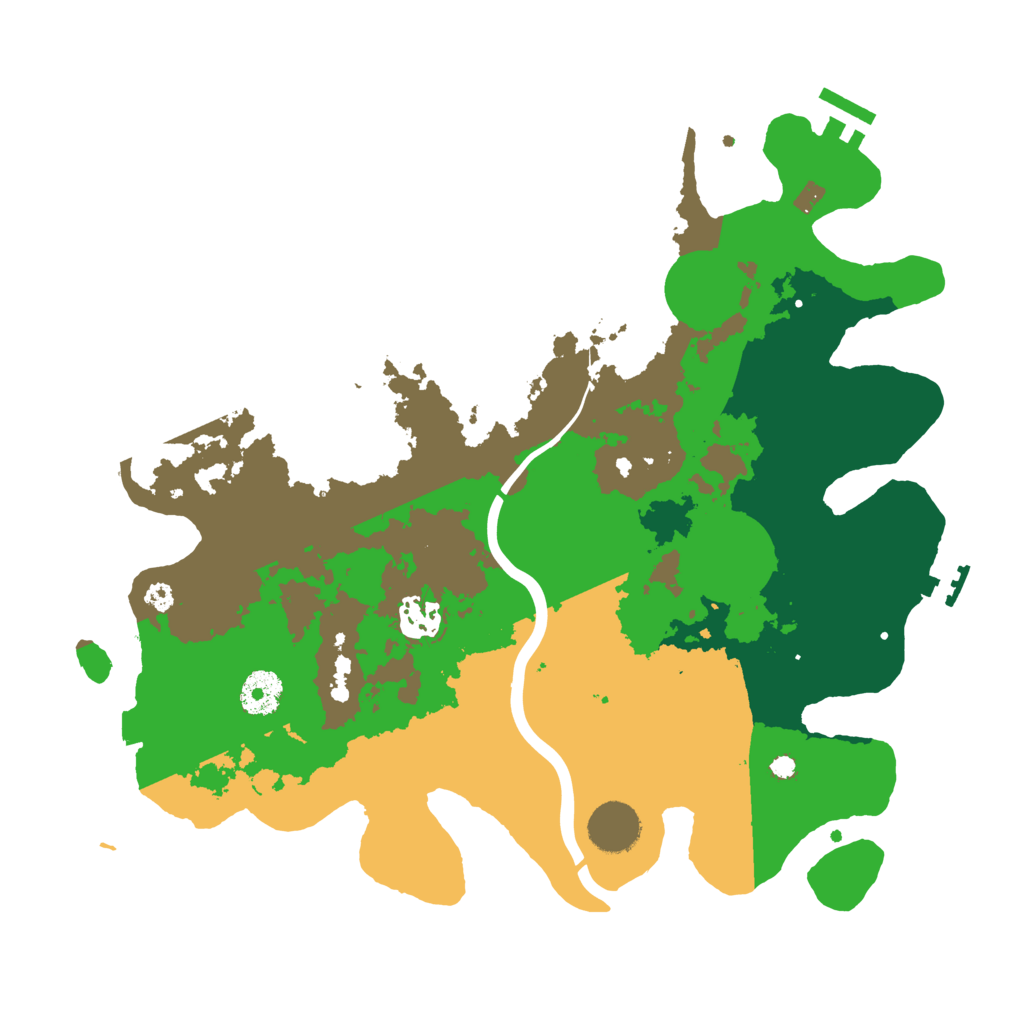 Biome Rust Map: Procedural Map, Size: 3500, Seed: 469376288