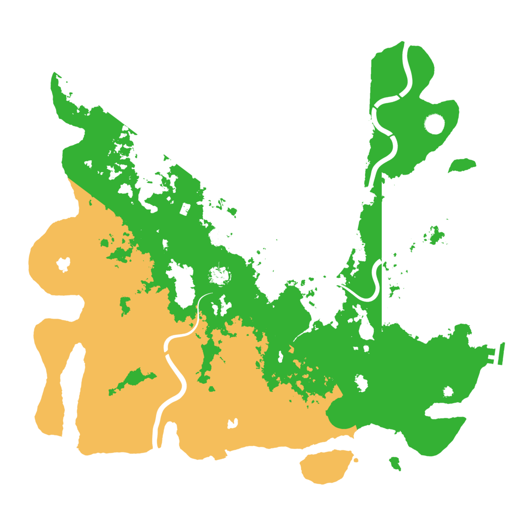 Biome Rust Map: Procedural Map, Size: 4500, Seed: 128602