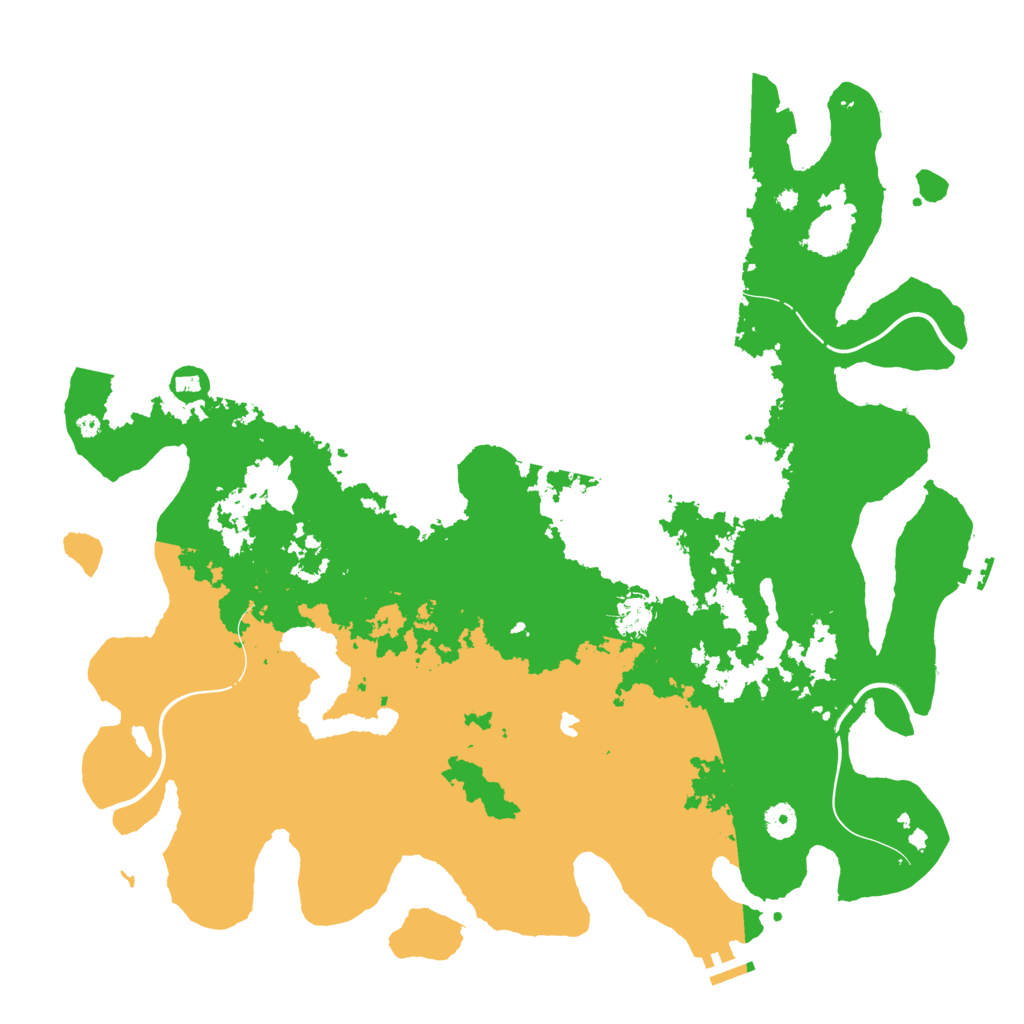 Biome Rust Map: Procedural Map, Size: 4500, Seed: 4887541