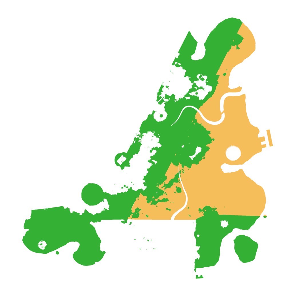 Biome Rust Map: Procedural Map, Size: 3500, Seed: 1547444277