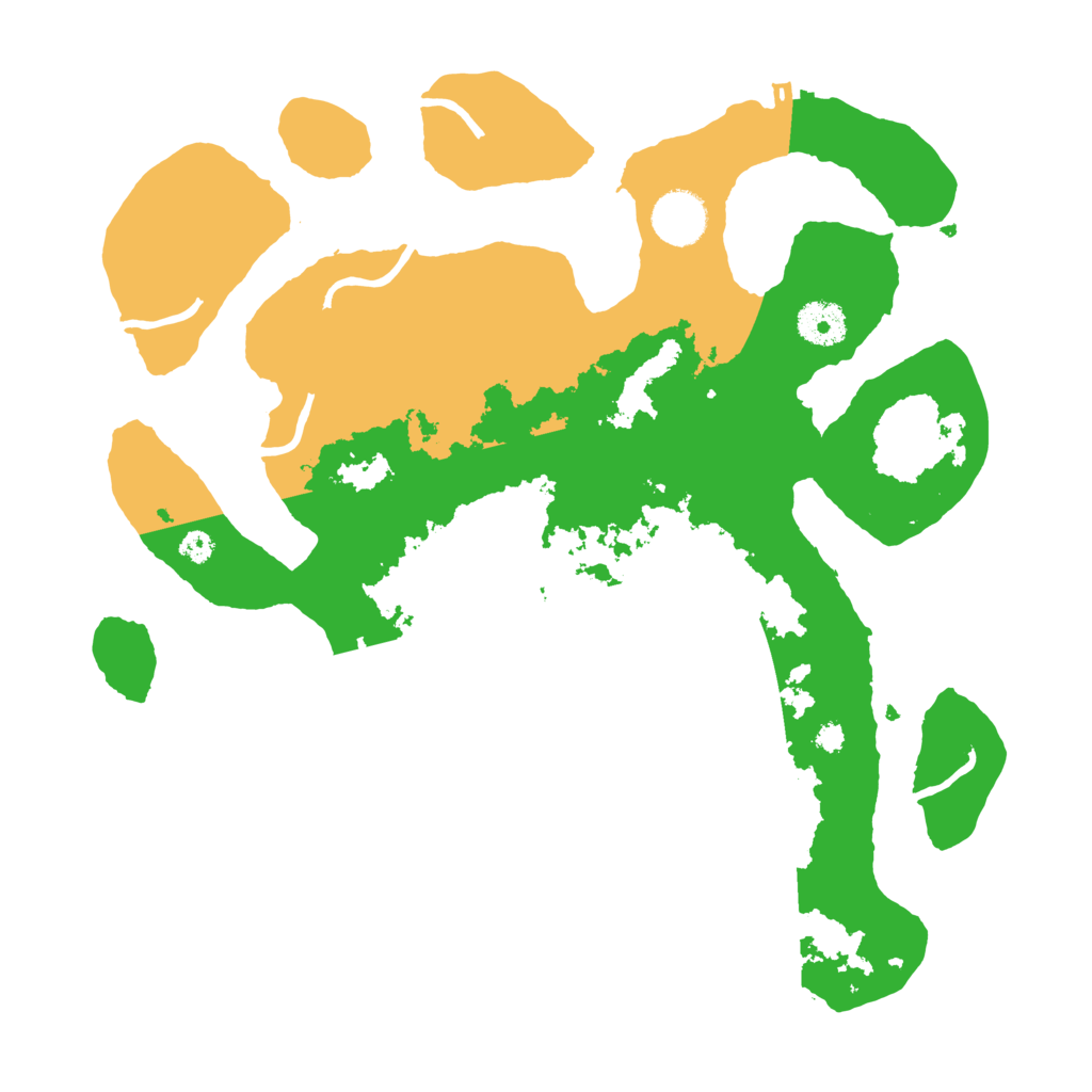 Biome Rust Map: Procedural Map, Size: 3500, Seed: 1238350