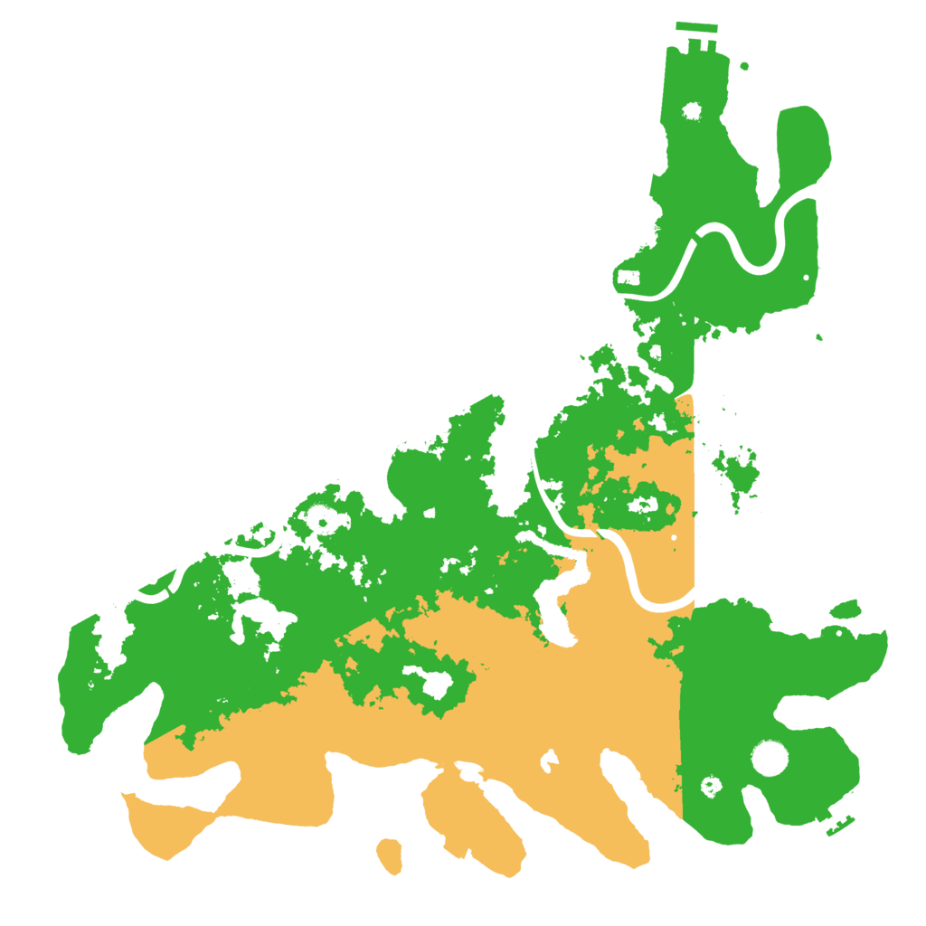 Biome Rust Map: Procedural Map, Size: 4500, Seed: 646622