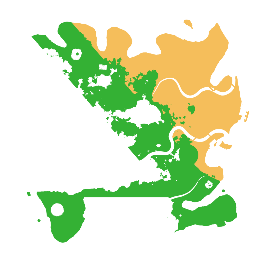 Biome Rust Map: Procedural Map, Size: 3600, Seed: 76