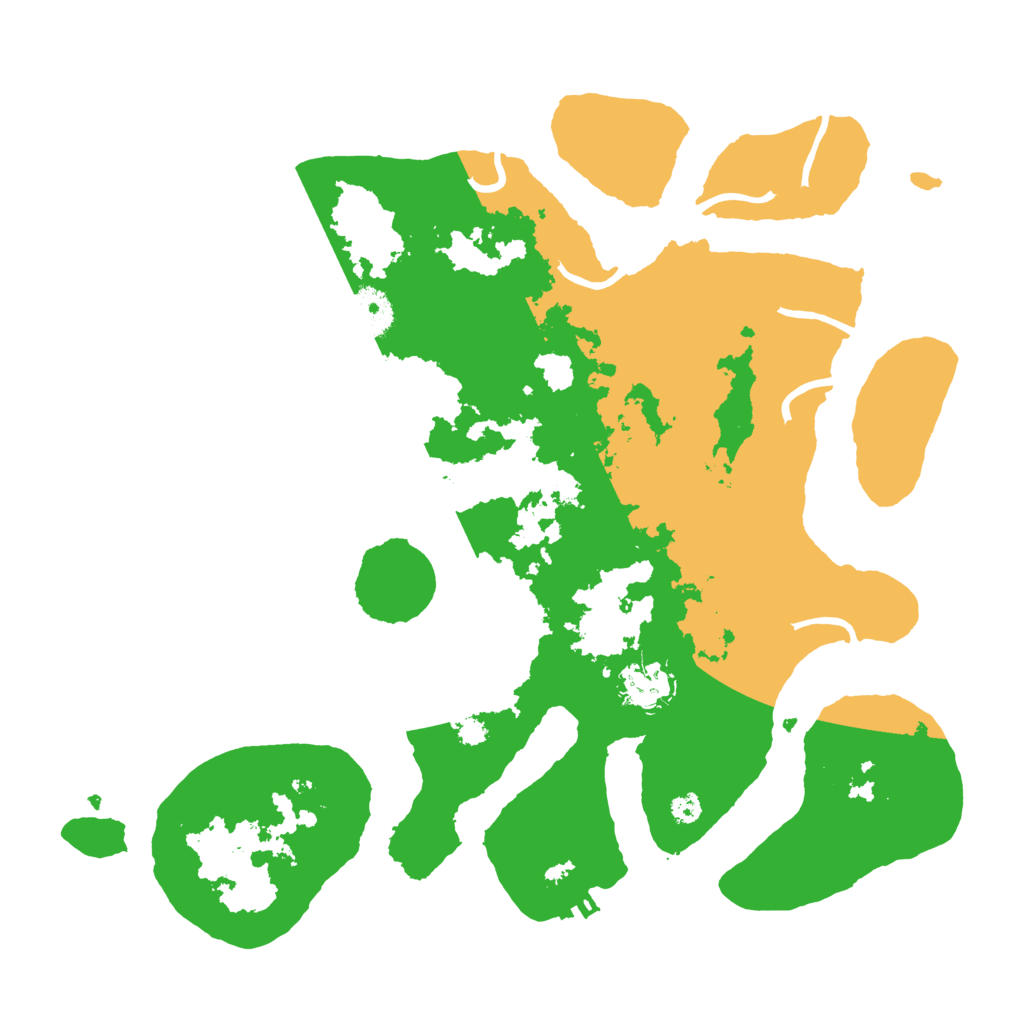 Biome Rust Map: Procedural Map, Size: 3500, Seed: 4734967