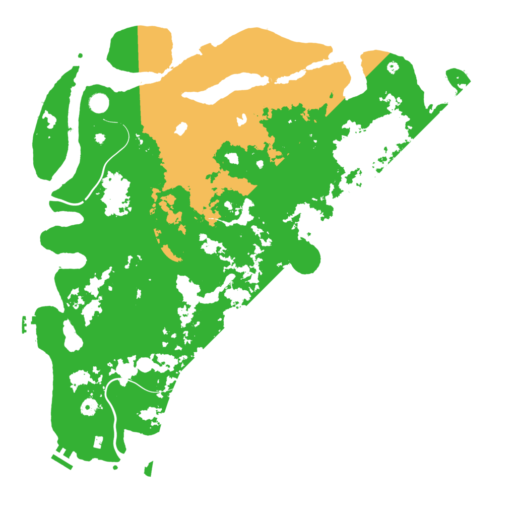 Biome Rust Map: Procedural Map, Size: 4500, Seed: 5798537