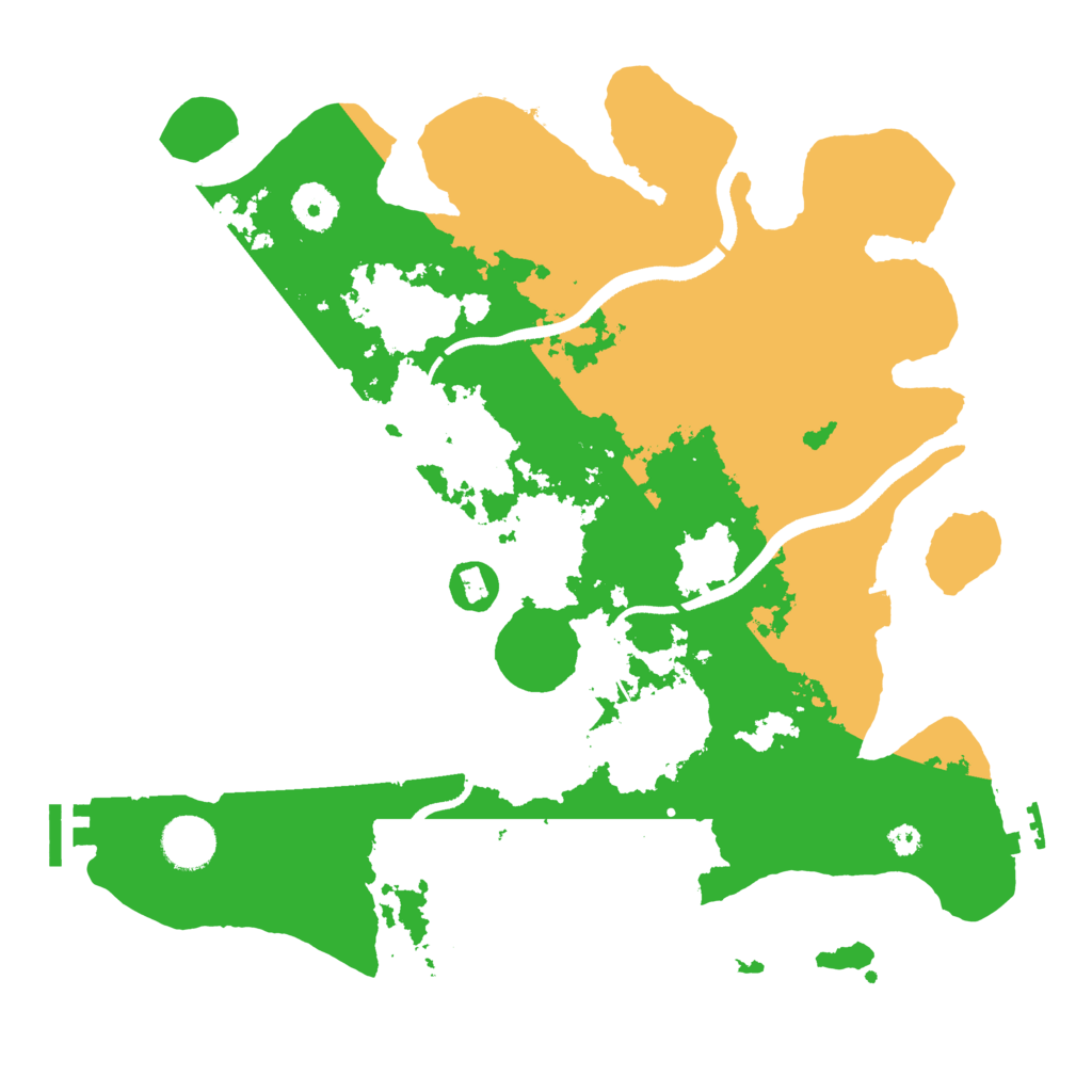 Biome Rust Map: Procedural Map, Size: 3550, Seed: 611562