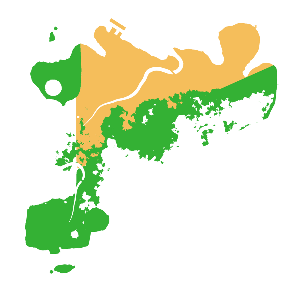 Biome Rust Map: Procedural Map, Size: 3500, Seed: 1356280