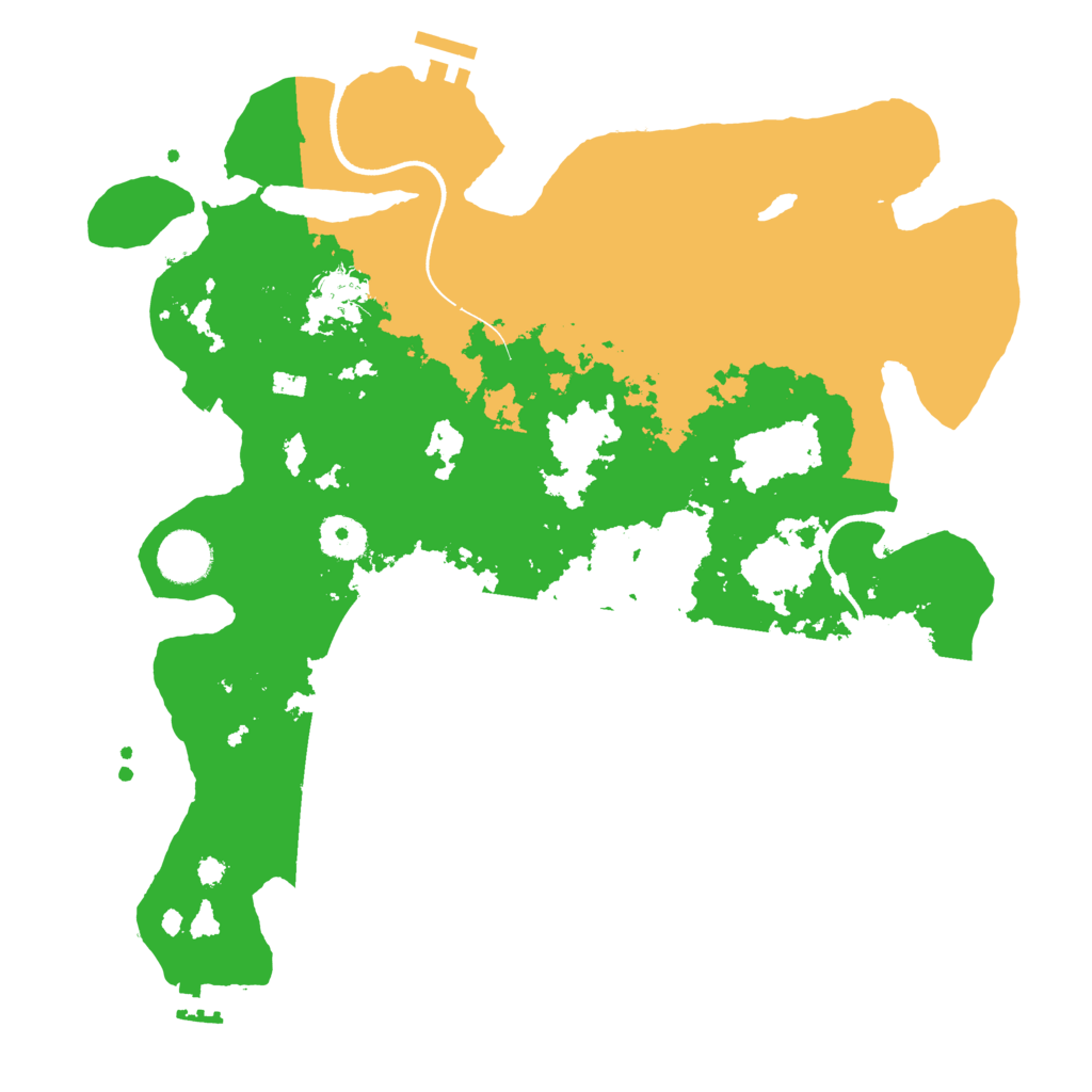 Biome Rust Map: Procedural Map, Size: 3550, Seed: 198848
