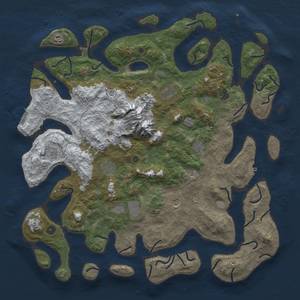 Thumbnail Rust Map: Procedural Map, Size: 5000, Seed: 3486489, 18 Monuments