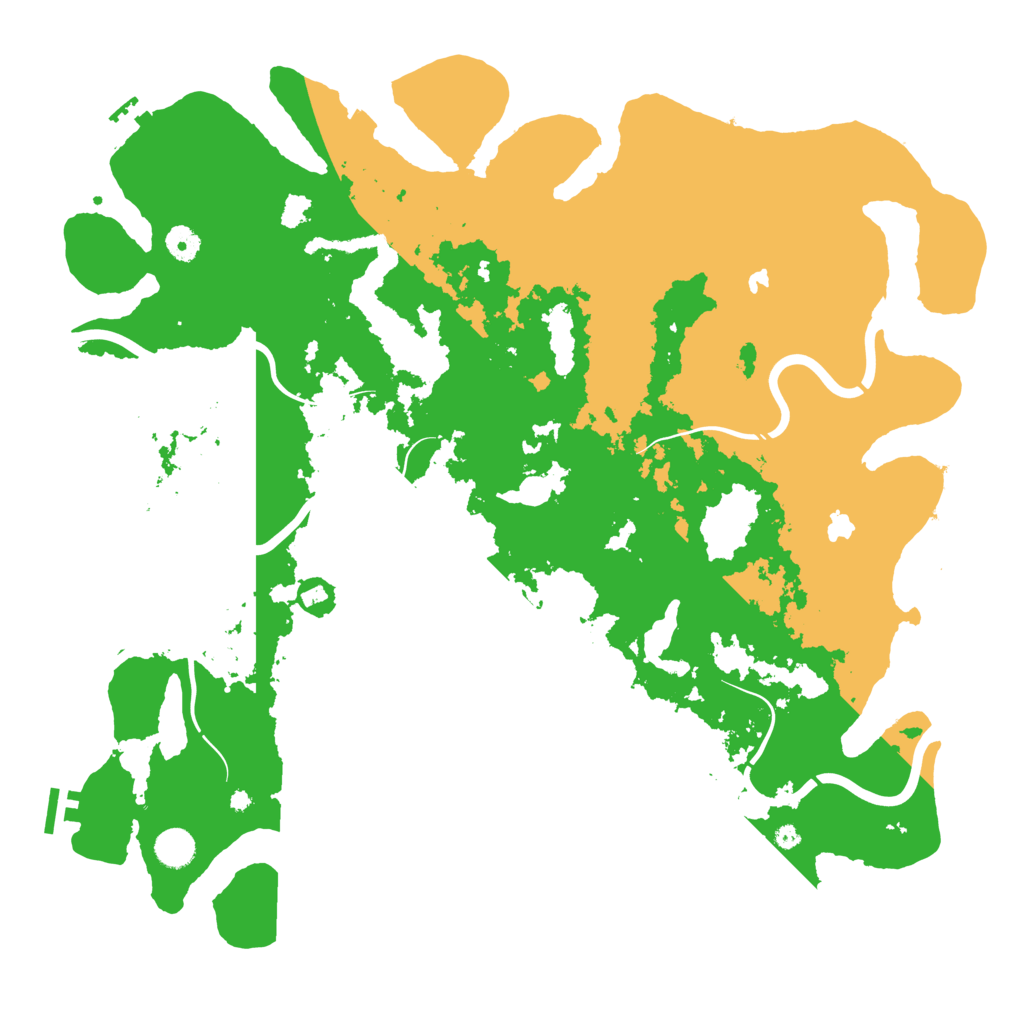 Biome Rust Map: Procedural Map, Size: 4500, Seed: 1371139