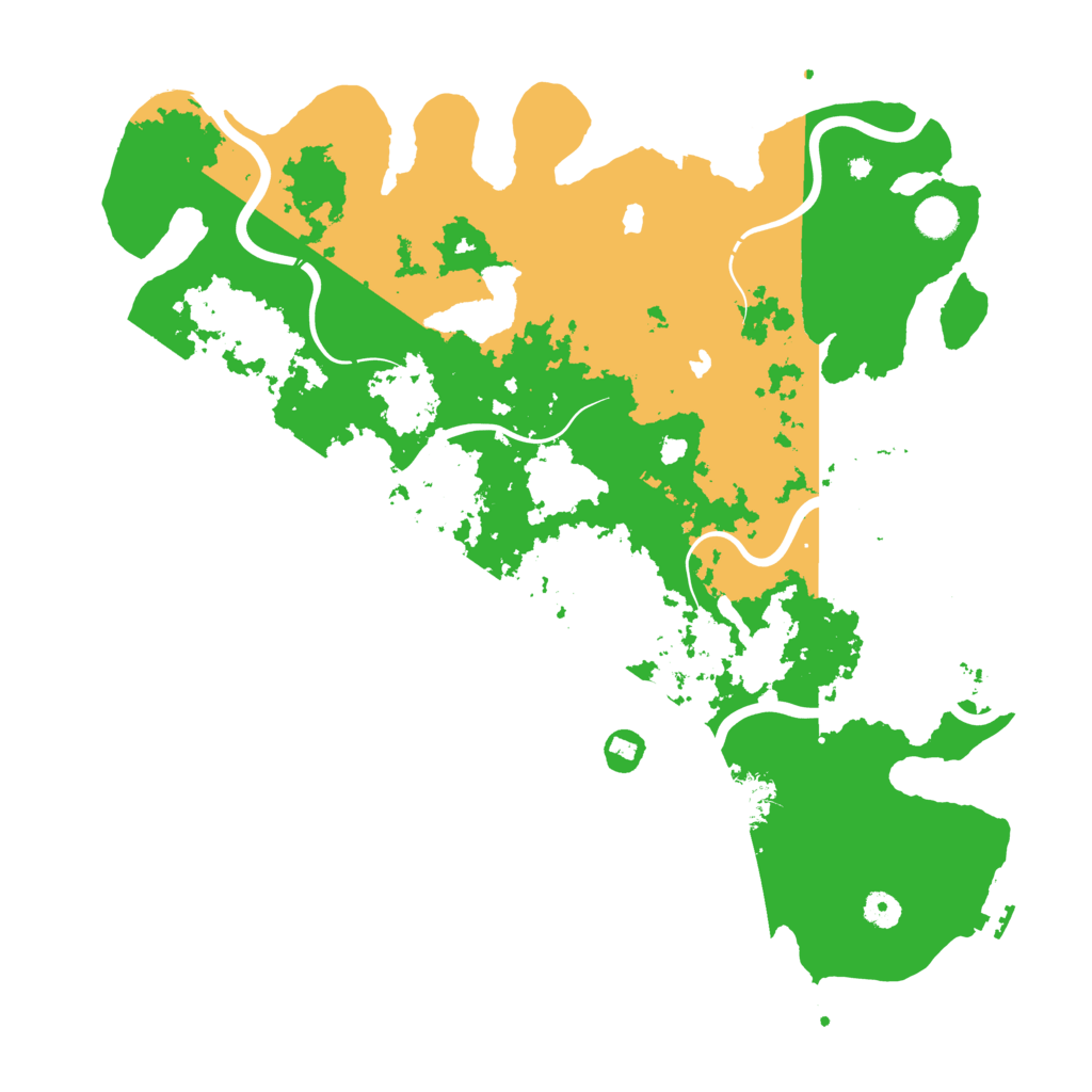 Biome Rust Map: Procedural Map, Size: 4500, Seed: 531474