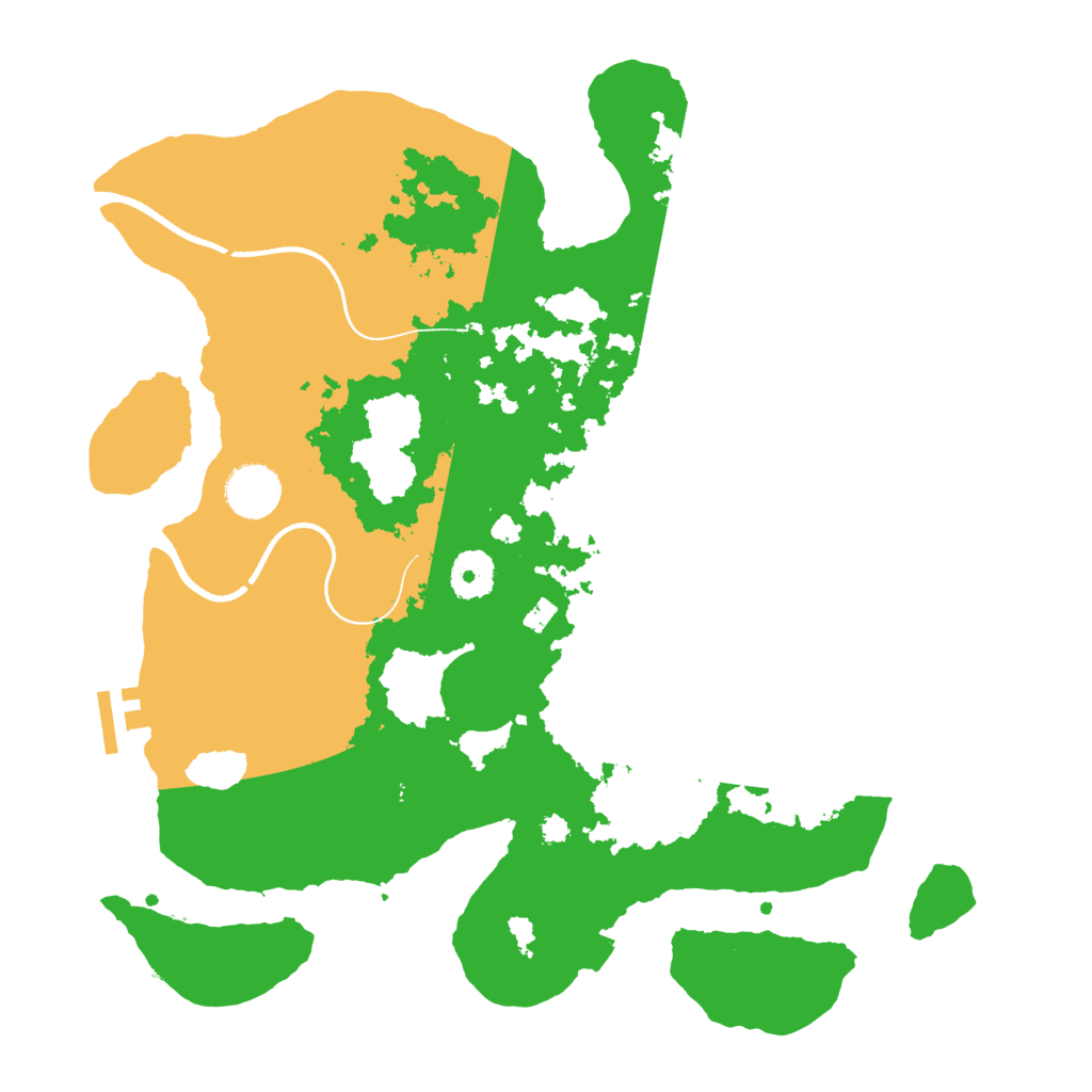 Biome Rust Map: Procedural Map, Size: 3500, Seed: 6316027