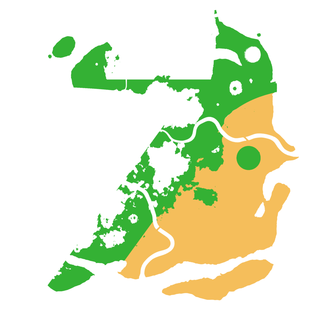 Biome Rust Map: Procedural Map, Size: 3500, Seed: 1431013424