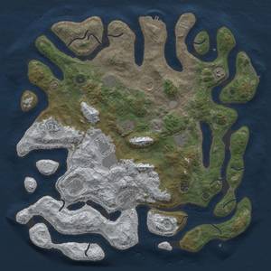 Thumbnail Rust Map: Procedural Map, Size: 4600, Seed: 14324, 20 Monuments