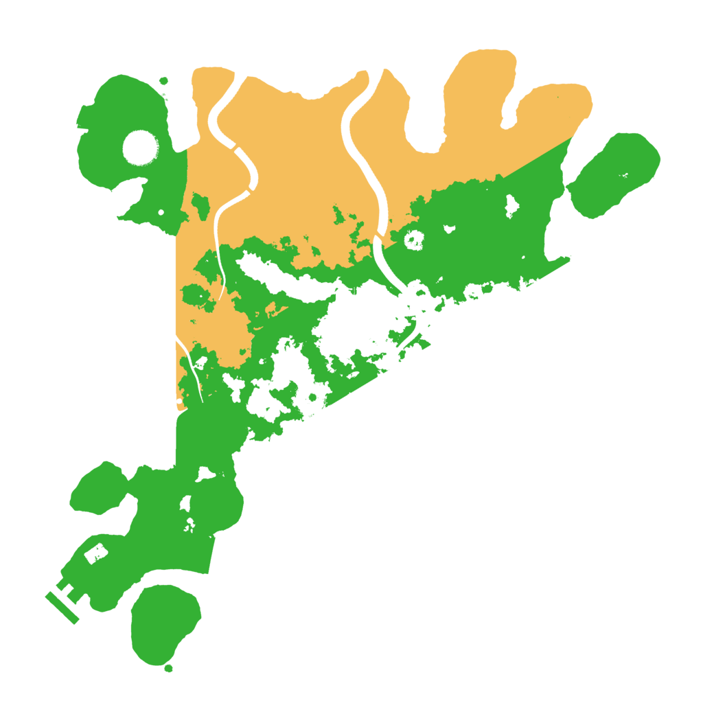 Biome Rust Map: Procedural Map, Size: 3500, Seed: 4866367