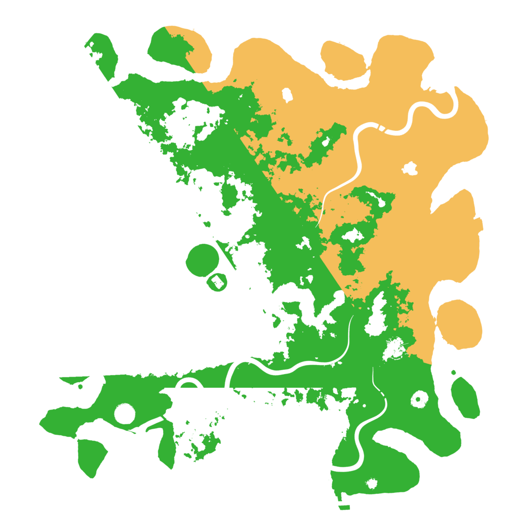 Biome Rust Map: Procedural Map, Size: 4500, Seed: 579626