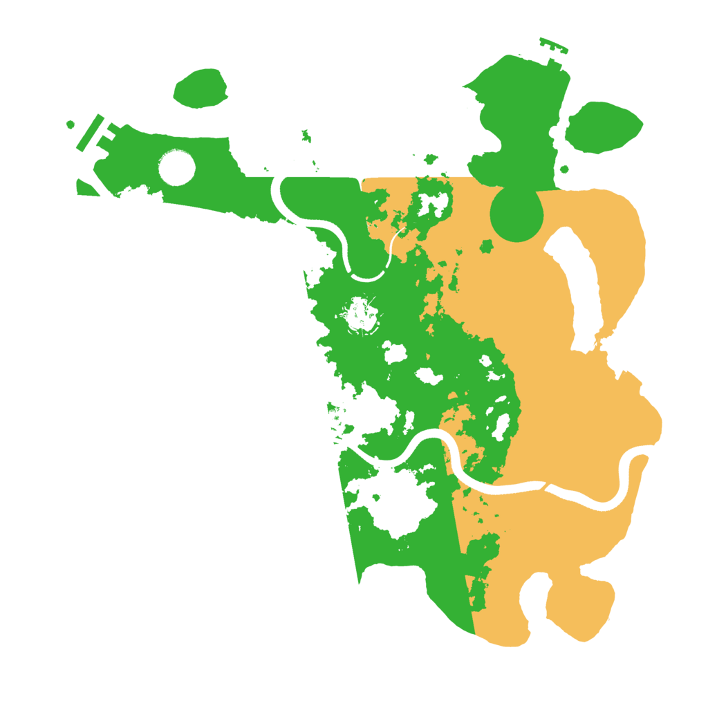 Biome Rust Map: Procedural Map, Size: 3500, Seed: 4848347
