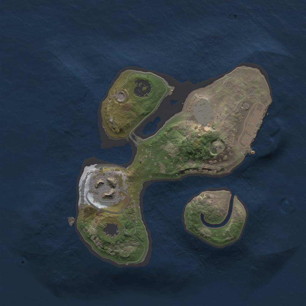 Rust Map: Procedural Map, Size: 1800, Seed: 1570152015, 7 Monuments