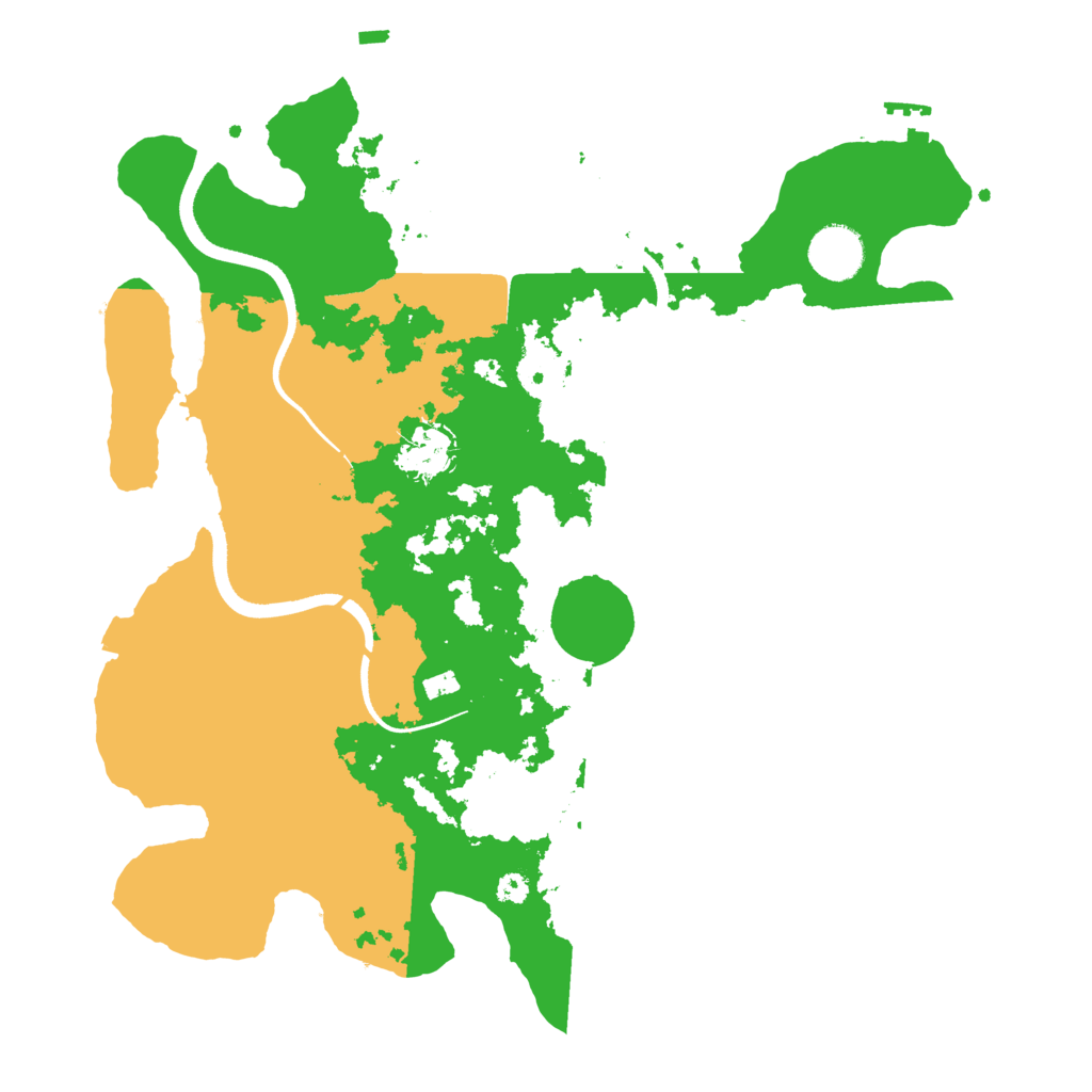 Biome Rust Map: Procedural Map, Size: 3500, Seed: 4078951