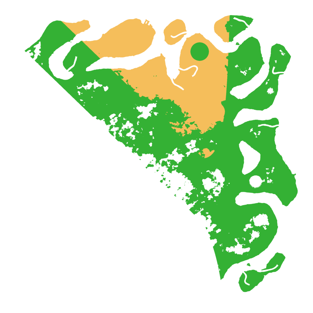 Biome Rust Map: Procedural Map, Size: 4500, Seed: 208249