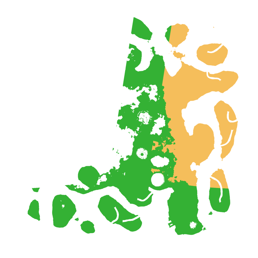 Biome Rust Map: Procedural Map, Size: 3500, Seed: 5551558