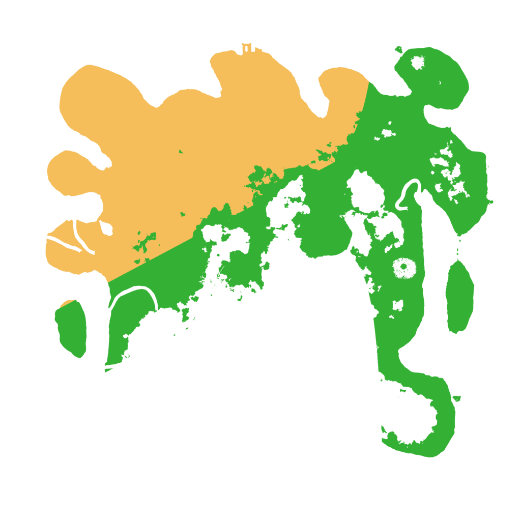 Biome Rust Map: Procedural Map, Size: 3500, Seed: 84619