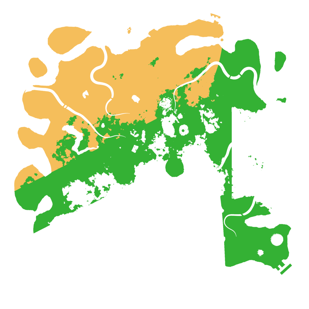 Biome Rust Map: Procedural Map, Size: 4500, Seed: 142329