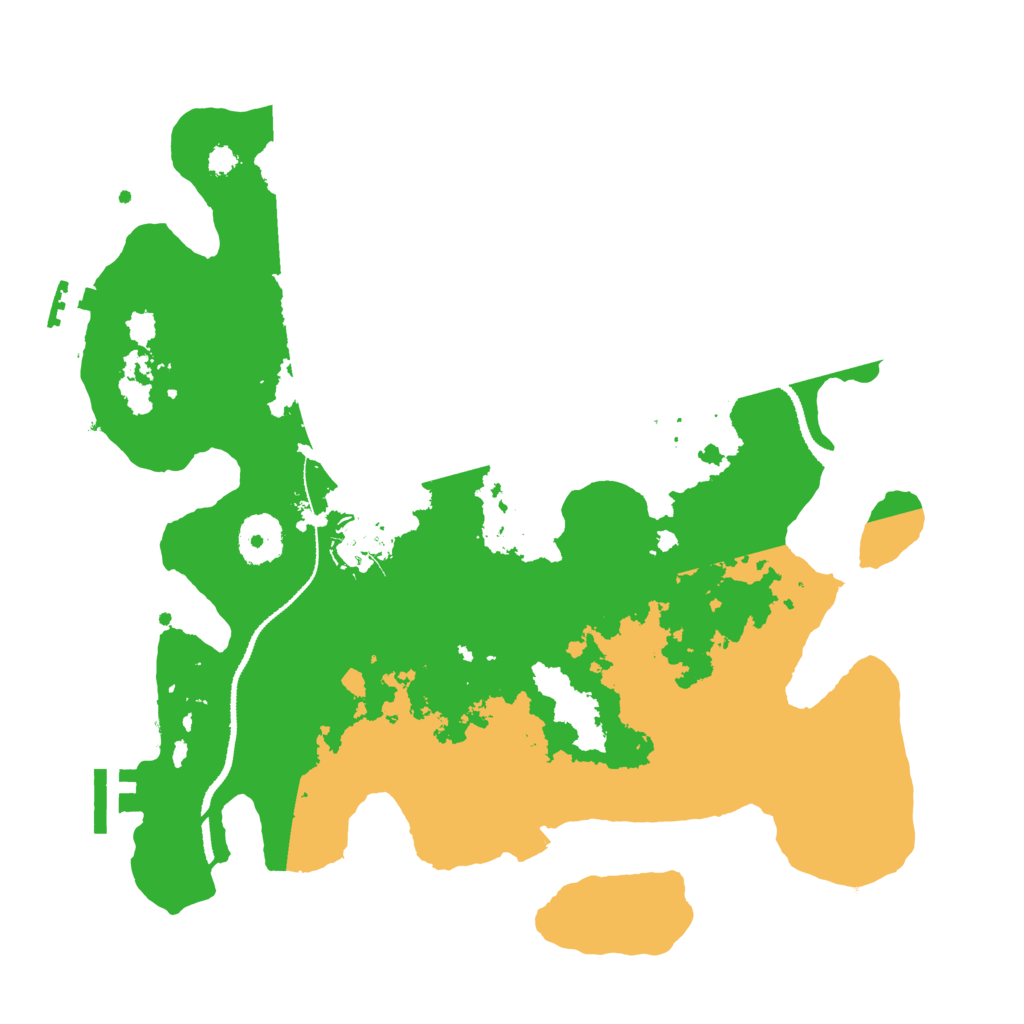 Biome Rust Map: Procedural Map, Size: 3200, Seed: 103447381