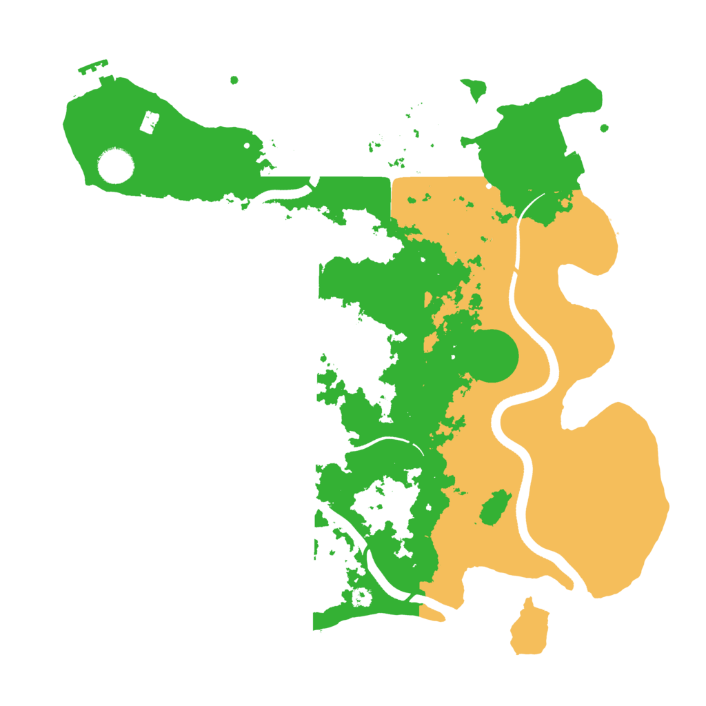 Biome Rust Map: Procedural Map, Size: 3500, Seed: 3293142
