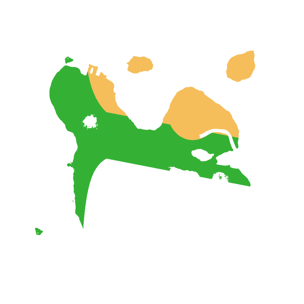 Biome Rust Map: Procedural Map, Size: 2000, Seed: 8080