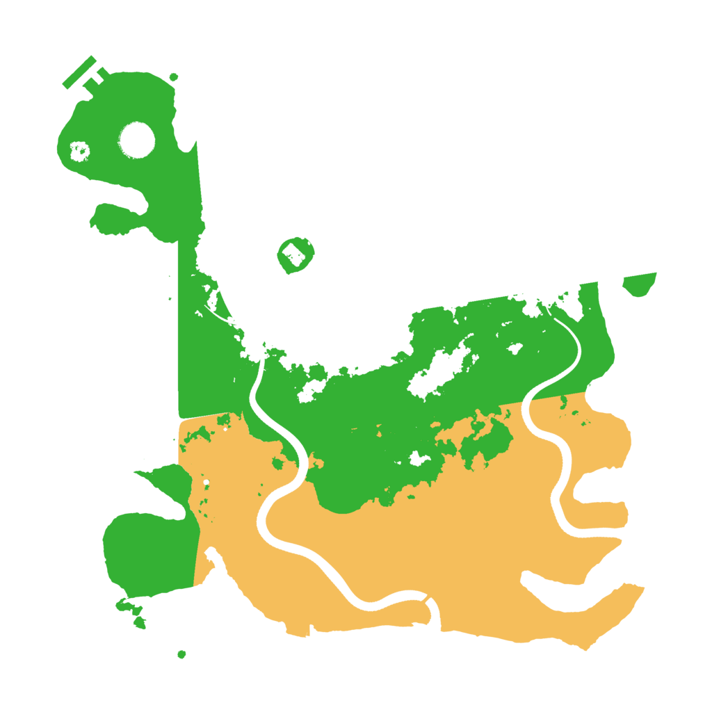 Biome Rust Map: Procedural Map, Size: 3500, Seed: 5101601