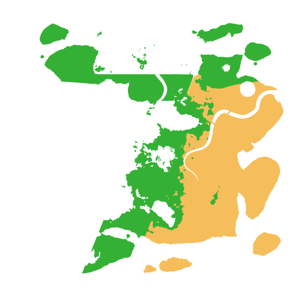 Biome Rust Map: Procedural Map, Size: 3500, Seed: 2940450