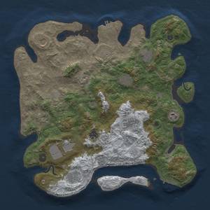Thumbnail Rust Map: Procedural Map, Size: 3850, Seed: 1240848272, 20 Monuments