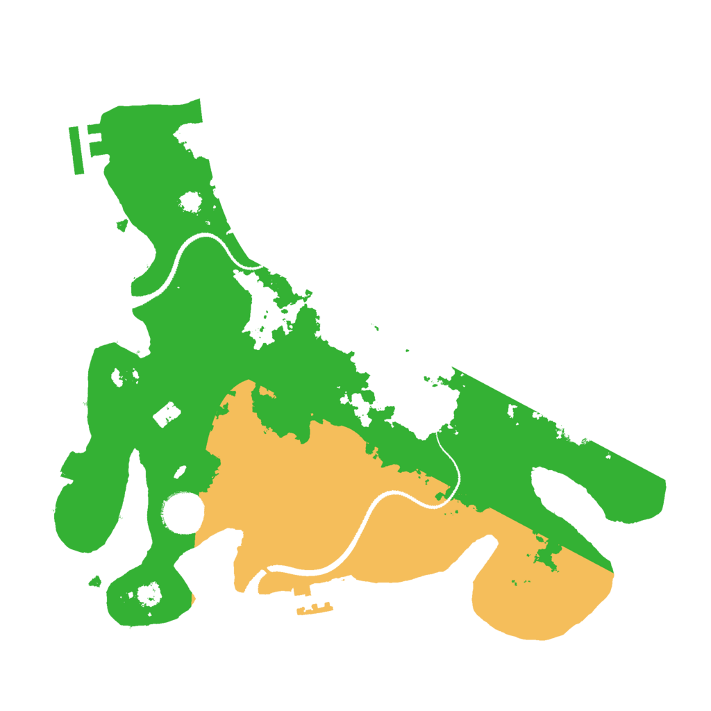 Biome Rust Map: Procedural Map, Size: 3000, Seed: 494478