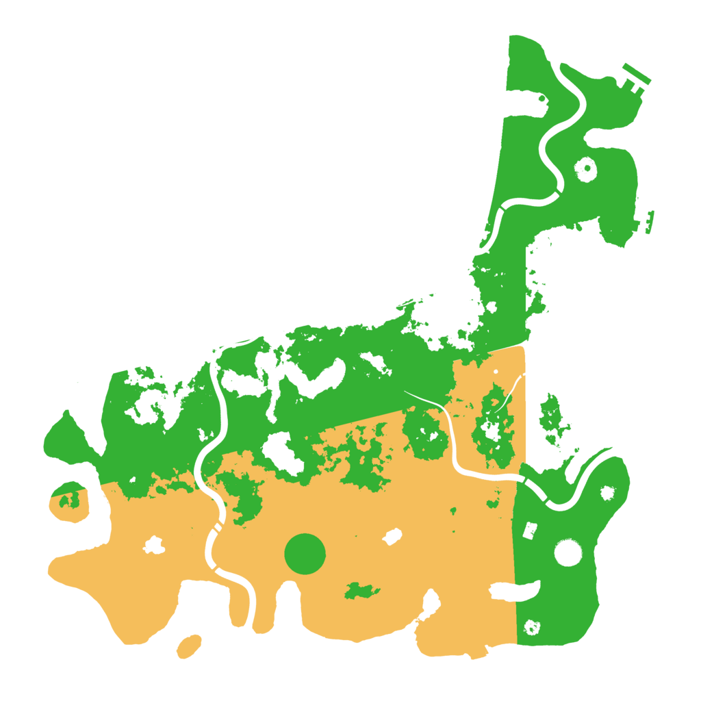 Biome Rust Map: Procedural Map, Size: 4500, Seed: 5779384