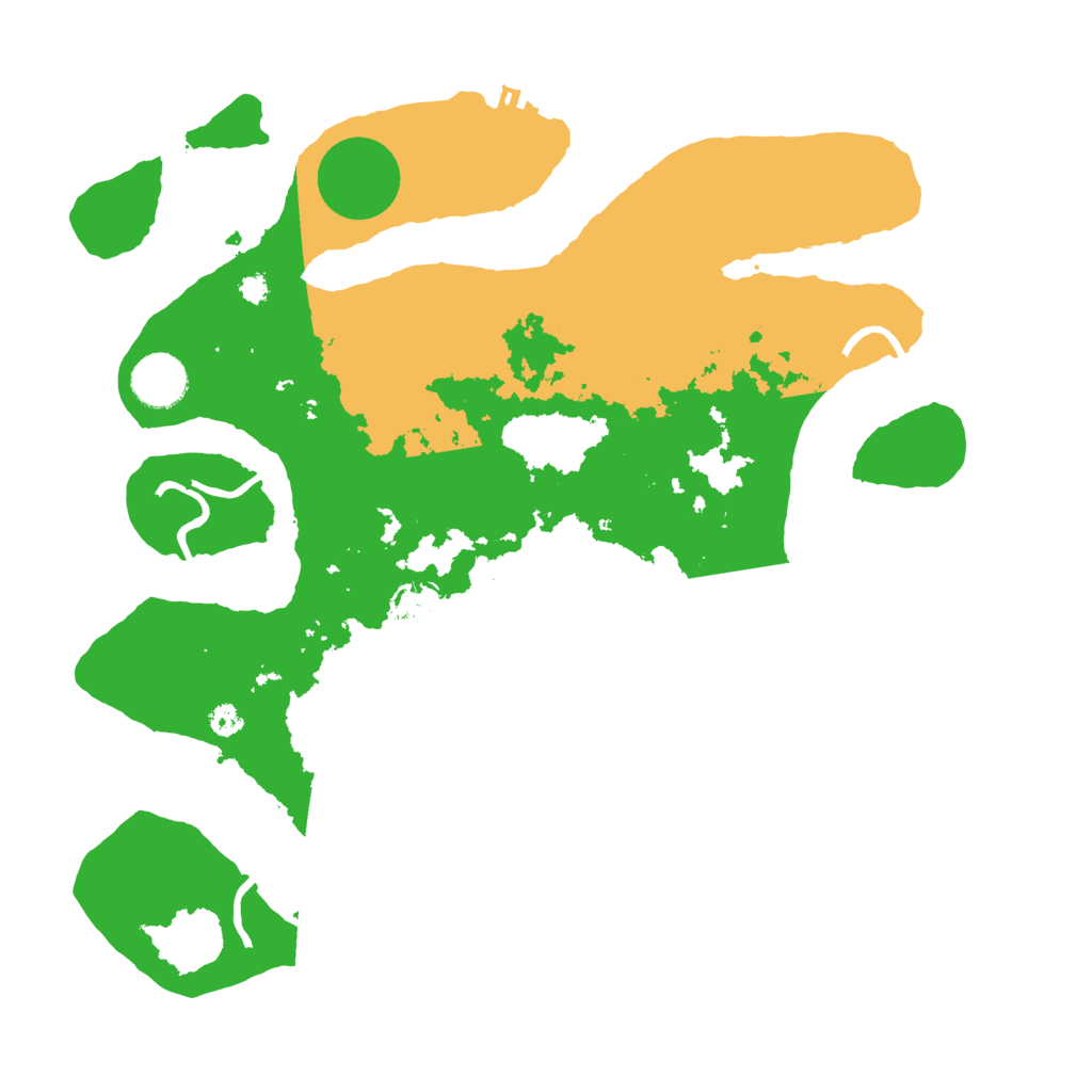 Biome Rust Map: Procedural Map, Size: 3500, Seed: 5421785