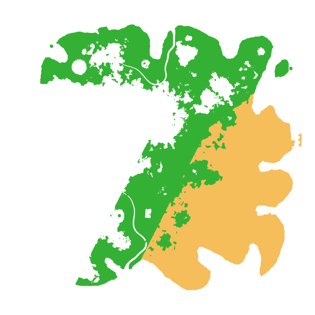 Biome Rust Map: Procedural Map, Size: 3700, Seed: 3244